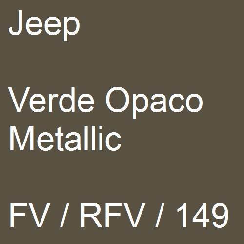 Jeep, Verde Opaco Metallic, FV / RFV / 149.